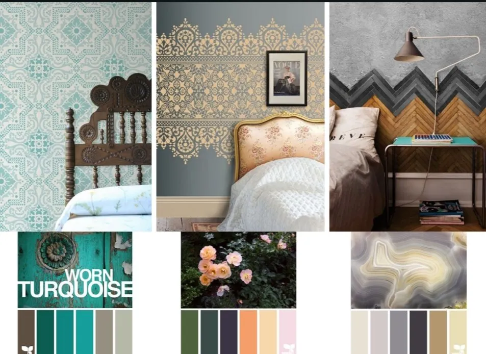 Tealtell mood board 2: materials, finishes and colour palette