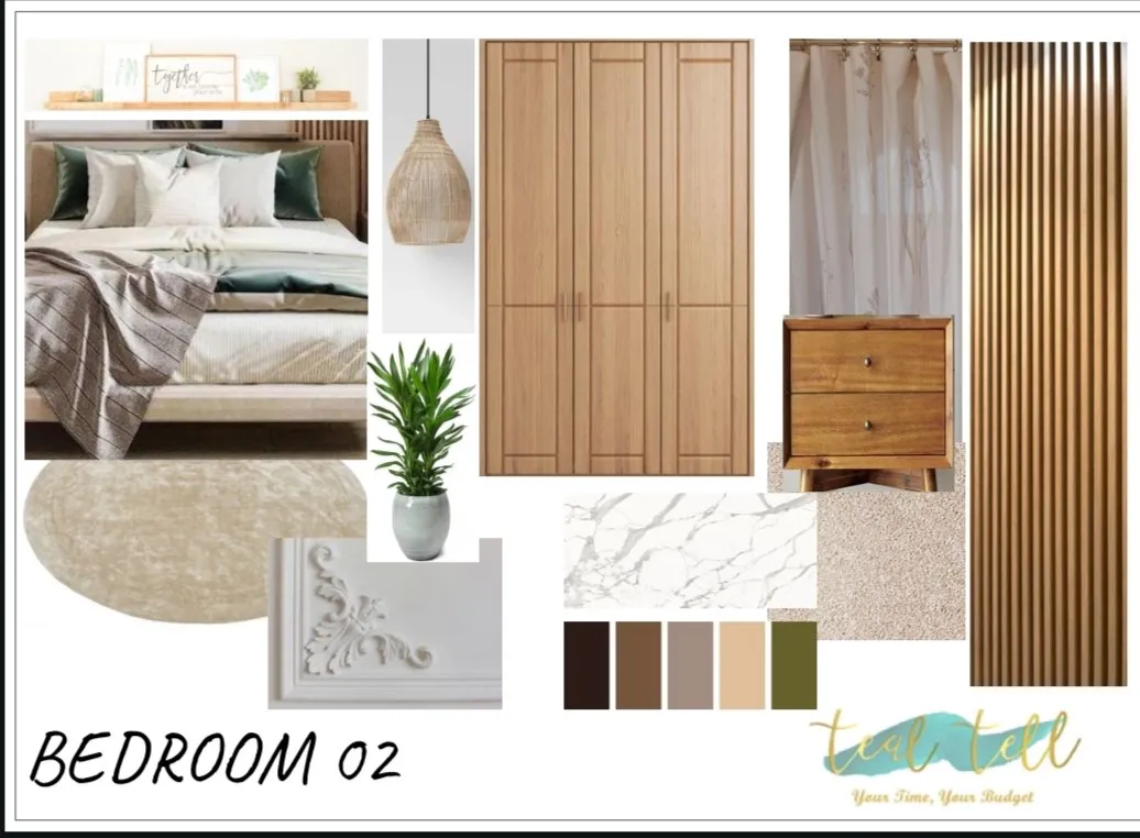 Tealtell mood board 6: materials, finishes and colour palette