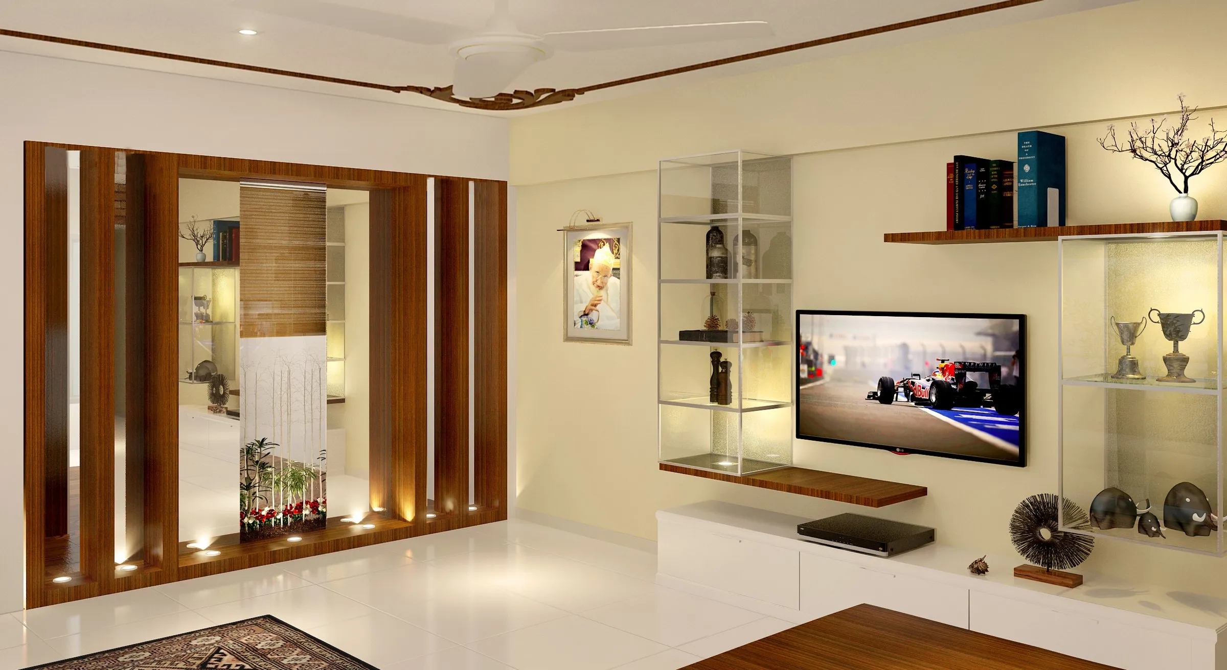 Living room interior by Tealtell, Mumbai (6 of 7)