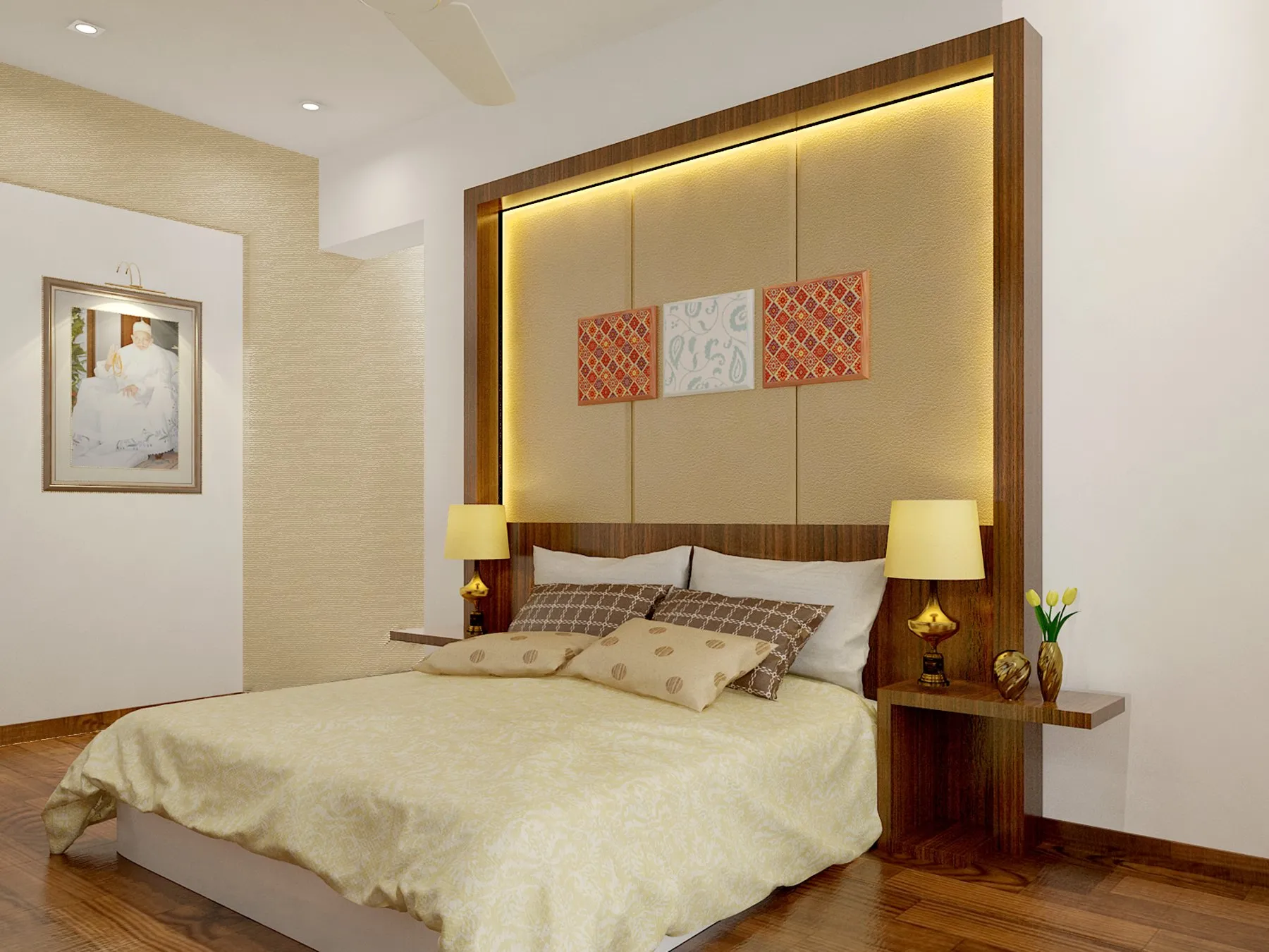 Bedroom interior by Tealtell, Mumbai (10 of 18)