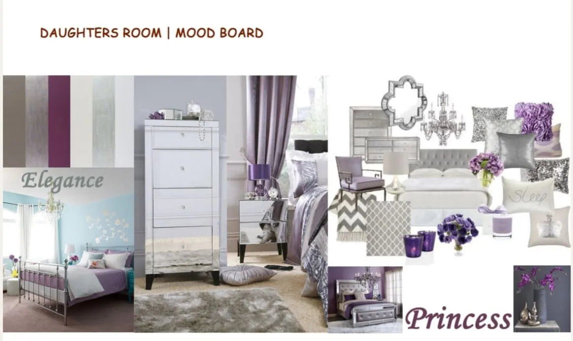 Tealtell mood board 14: materials, finishes and colour palette