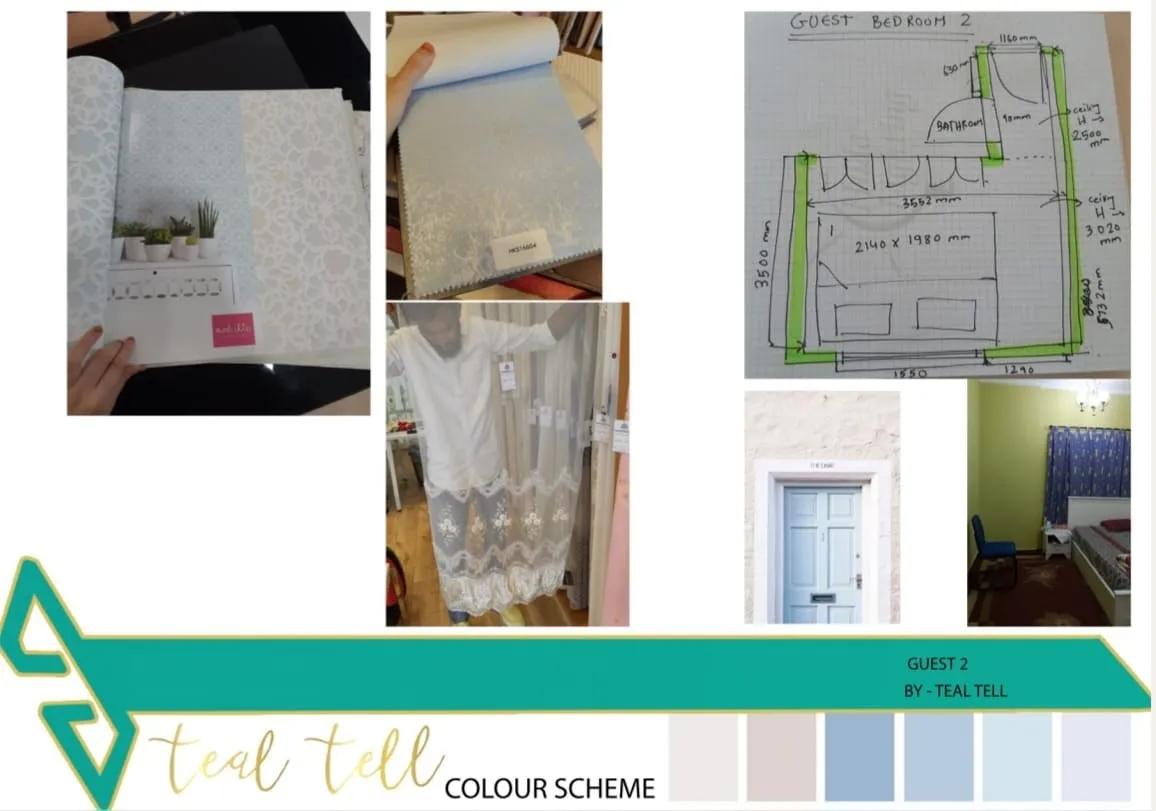 Tealtell mood board 18: materials, finishes and colour palette